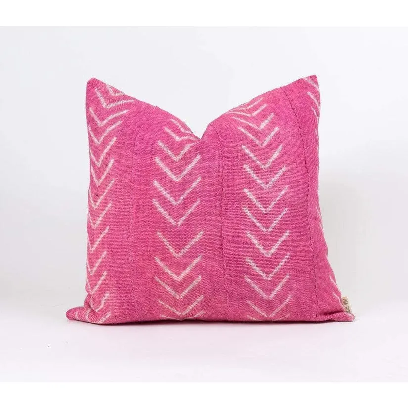 Pink Mud Cloth Pillow