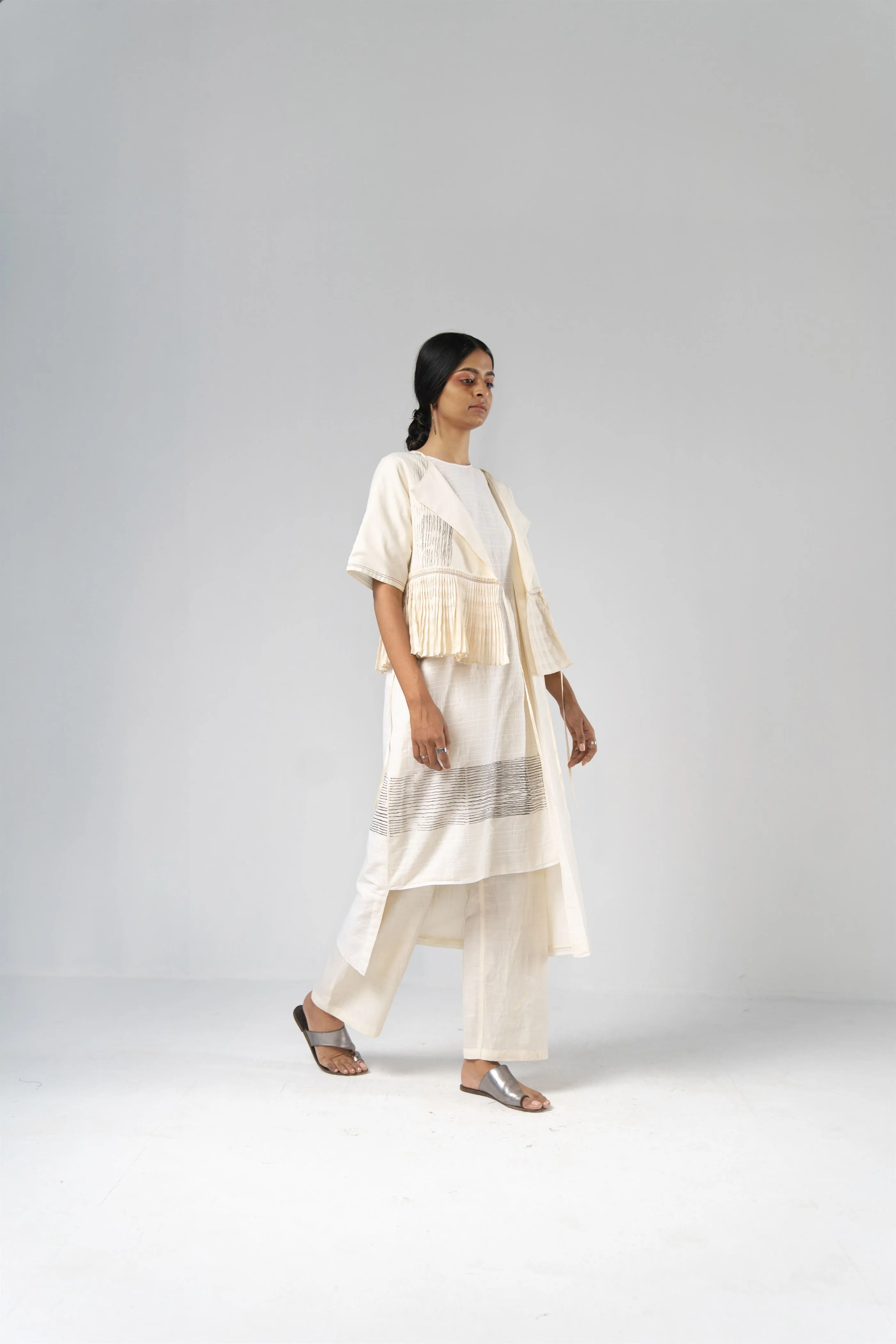 Urvashi Kaur   -   Geo Tunic Hand Block Printed Textured